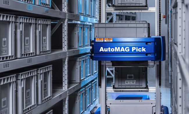 Autonomiczny system transportu, kompletacji i składowania AutoMAG PICK